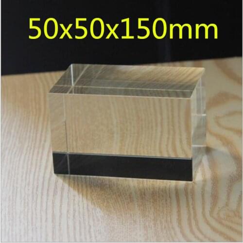50x50x150mm 50*50*150mm Crystal square High Quality Transparent Clear K9 Crystal Cube Paperweight DIY Glass Blank for Engraving