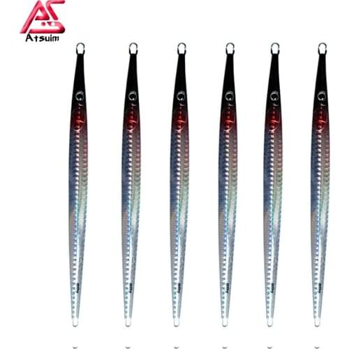 AS 6pcs Pesca Fast Jig 60g80g Shore Cast Spoon Vertical Speed Sinking Metal Jigging Fishing Artificial Bait Sea Lure Angler