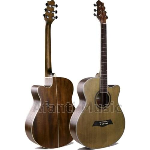 Afanti Music 40 inch Spruce top / Sapele Back & Sides Acoustic guitar (WY-026)