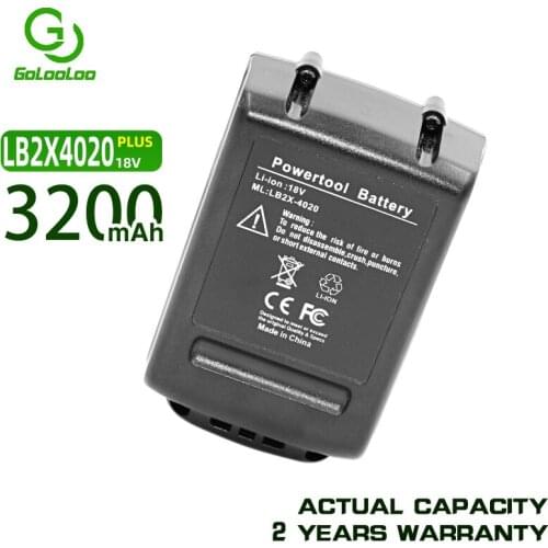 18V 3200mAh LCS1620 Lithium Rechargable Battery for BLACK & DECKER LBXR20 LB20 LBX20 LBX4020 LB2X4020 LST120 LST220 LCS120
