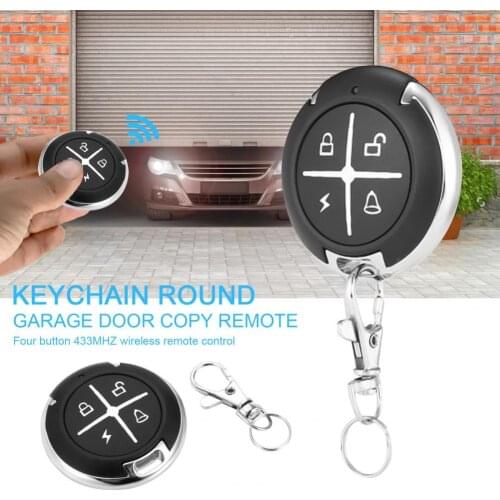 433MHZ 4 Channels Wireless Radio Frequency Car Key Copy Mapping Remote Control Garage Gate Door Opener Home Safety Alarm Parts