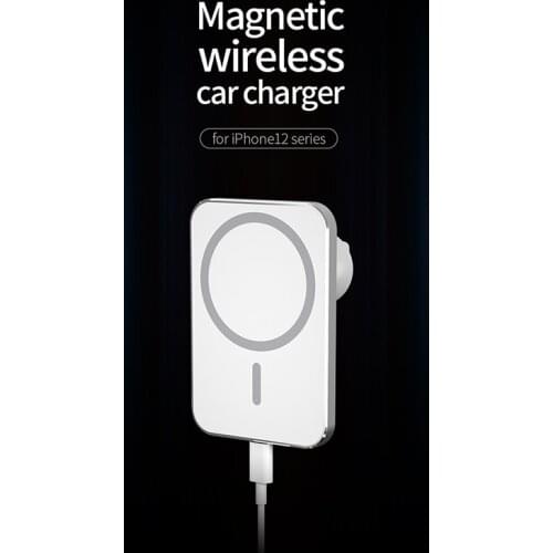 Wireless Charger Holder Car Magnetic Mobile Phone Fast Charging Stands Wireless Car Chargers Support For iPhone 12