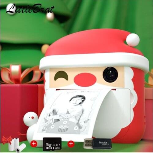 Childrens Camera With Print Instant Print Photos Camera Kids Toys Boy Girl Cute Christmas Gift 1080P Video Digital Camera
