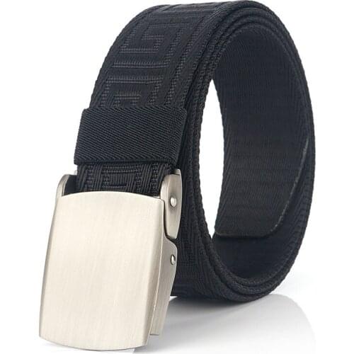 Wild fashion sports outdoor canvas belt belt male young students nylon smooth buckle casual jeans belt