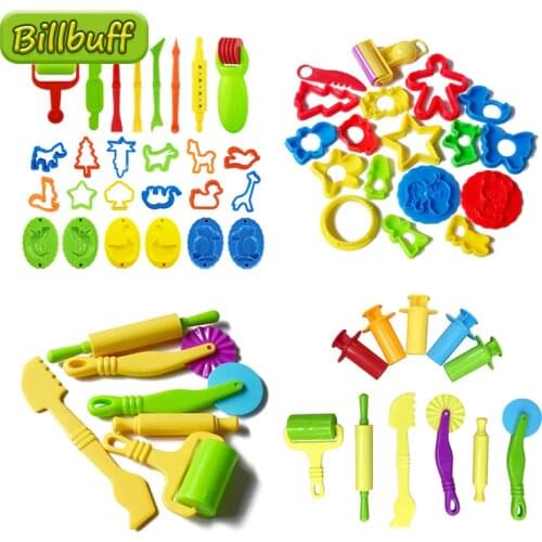Hot Sale DIY Slime Play Dough Tools Accessories Plasticine Mold Modeling Clay Kit Slime Plastic Set Cutters Moulds Toy for Kids