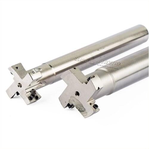 HTS T shape straight shank milling cutter holder face end mills cutter HTS-20-H10-C14-150-2T cnc lathe machine grooving tool