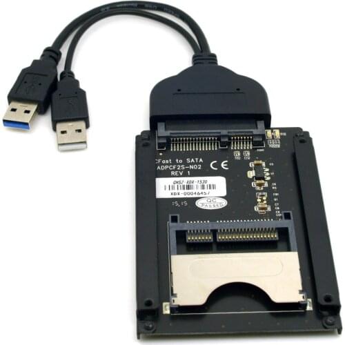 Jimier SATA 22 Pin to USB 3.0 to CFast Card adapter 2.5" Hard Disk Case SSD HDD CFast Card Reader for PC Laptop