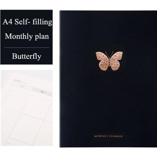 Kawaii 2020 Agenda Notebook A4 Diary Journal Weekly Monthly Planner Papelaria School Supplies Stationery Organizer Schedule Gift