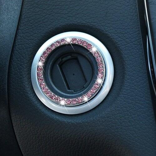 Car Start Switch Button Decorative Diamond Ring for Fiat 500 Opel Insignia Suzuki Swift Sx4 Hyundai Ix35 Creta Ix25 Nissan