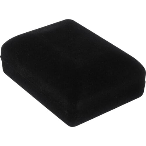 Wholesale Black Velvet Ring Earring Necklace Box Fashion Jewelry Display Storage For Wedding Valentines Day Gift Organizer