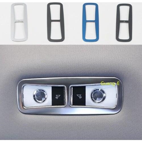 Car Stainless Steel Panel Cover Back Rear Tail Read Reading Switch Light Lamp Frame Trim For Honda CRV CR-V 2017 2018 2019 2020