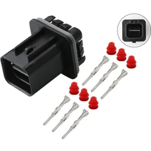 KUM 6 Pin/Way Male Auto Wire Connector Housing Lamp Holder Plug For KPH803-06028