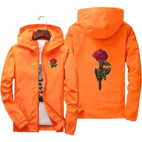 Asstseries jacket windbreaker men women rose college jackets 2019 Spring Autumn Fashion Jacket Mens Hooded men jacket