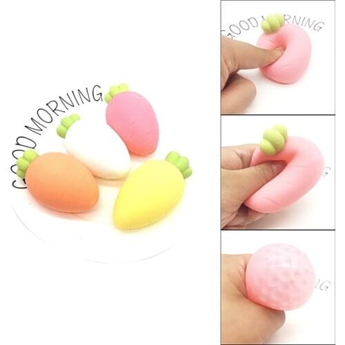 Cute radish tricky vent small toy decompression ball creative new strange decompression vent grape ball