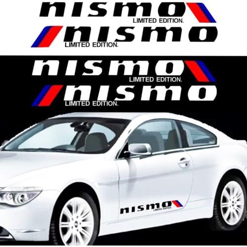 2pcs New car body sticker car badge decoration decal sticker For NISMO Nissans Tiida Teana Skyline Juke X-trail Almera Qashqa