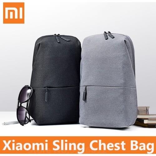 New Xiaomi Sling Chest Bag Urban Leisure Shoulder Bag 4L Sport Backpack Waterproof Unisex Rucksack for men women travel outdoor