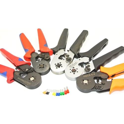 HSC8 6-4 MINI-TYPE SELF-ADJUSTABLE CRIMPING PLIER 0.25-6mm2 terminals crimping tools multi tool hands pliers LXC8 6-4