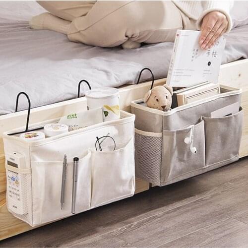 Hanging storage bag, bedside storage bag, used for the bed rails of bunk beds and lower bunk dormitory rooms on hospital beds