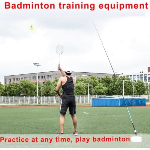 Portable Badminton Trainer Badminton Practice Robot Professional Stretch Badminton Training Tool Self-study Shuttlecock Rebound