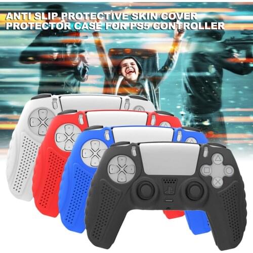 Anti Slip Protective Skin Cover Protector Case For PS5 Game Controller Dustproof Anti-slip Silicone Case Dropshipping Wholesale