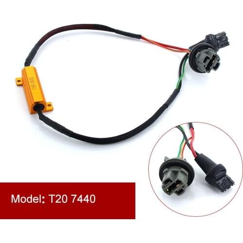 2pcs Caubus Resistor 50W 1156 P21W PY21W T20 7440 7443 1157 BAY15D P21/5W LED lights Load Error Free No Flickering Decoder