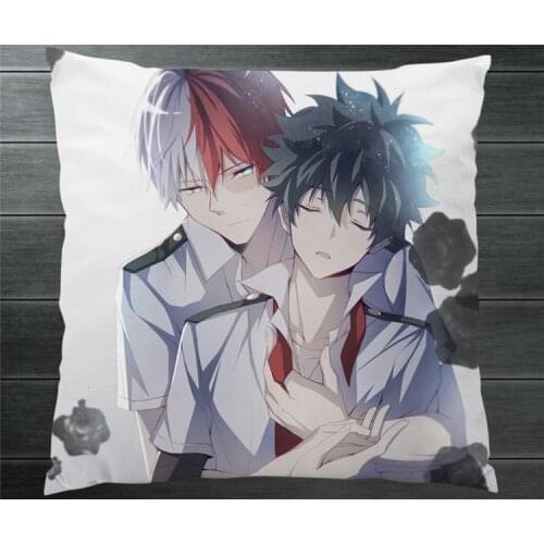 My Hero Academia Izuku Midoriya Todoroki Shoto Yaoi BL Sexy Two Side Pillowcase 40x40cm Pillow Cushion Case Cover Cosplay Decor