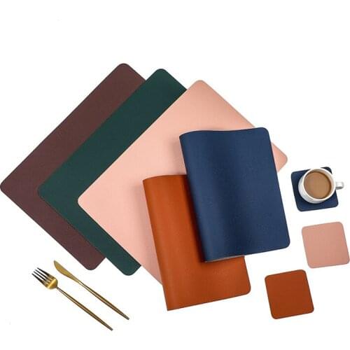 Waterproof Placemat Table Mat Heat Insulation Anti-skidding Washable Durable For Kitchen Dining Table Decoration Accessories