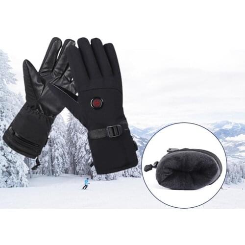 Winter Motorcycle Riding Heating Gloves Three-speed Thermostat 8.4V 2800MAH/4000MAH Rechargeable Heating Gloves