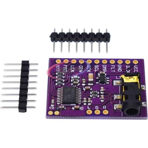 For Raspberry Pi pHAT Sound Card I2S interface PCM5102 DAC Module 24-bit Audio Board With Stereo Jack Beyond ES9023 PCM1794