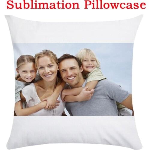 10Pcs/Lot Personalized White Blanks Peach Skin Pillow Case Sublimation Textile Home Sofa Cushion Covers Design Pattern Decor