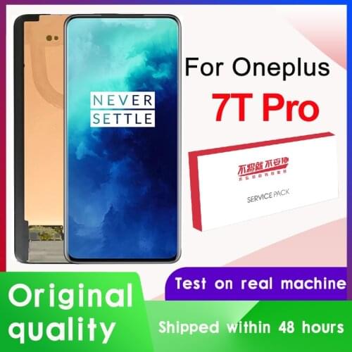 100% Original 6.67" Display For OnePlus 7T Pro AMOLED LCD Display Screen Touch Digitizer Assembly For OnePlus 7T Pro Replacement