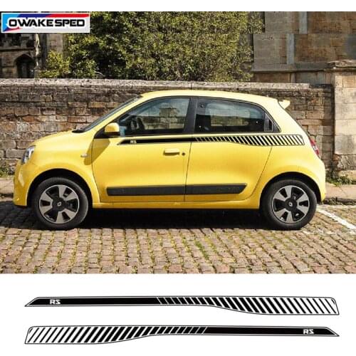Racing Sport Stripes For Renault Twingo RS 2015-17 Car Styling Door Waist Lines Sticker Auto Accessories Exterior Modified Decal
