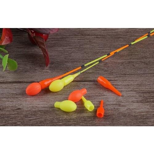 2 packs/lot Soft Fishing Float Drift Tail & Rubber Beans Connectors Work With Lightstick Float Fishing Tackle Accessories B346
