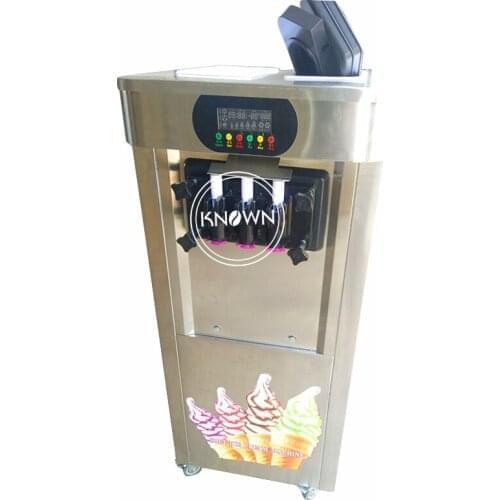 2020 cost-effective commercial 20L/H ice cream soft vending ice cream machine with 3 flavors