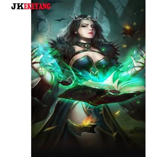 5D Diy diamond painting Fantasy Witch Diamond Mosaic sale Rhinestone Embroidery cross stitch Y4301