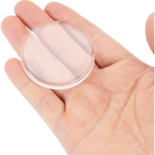 6Pcs Wall Protector Doorknob Cushion Clear Round Soft Plastic Anti- Crash Pad For Home Furniture Door Handle Refrigerator Door