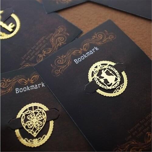 7pcs/lot Creative Vintage Retro Metal Cute Kawaii Dream Lace Bookmark Stationary Bookmark Office School Supplies