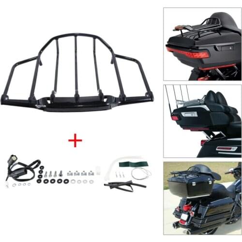 Motorcycle Pack Luggage Rack LED Light For Harley Tour Pak Touring Street Electra Glide Road King 2014-2020