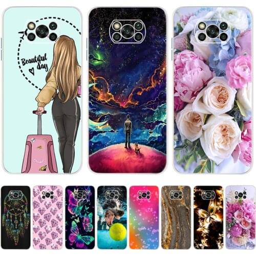 For Xiaomi Poco X3 NFC Case Silicone Soft Phone Cases for Poco X3 NFC Case TPU Back Funda for Poco X 3 NFC PocoX3 Cover 6.67inch