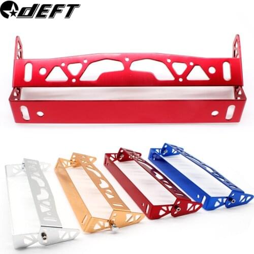 DEFT Universal Aluminum License Plate Frame Power Racing Car Styling License Plate Frames Frame Tag Holder With Logo