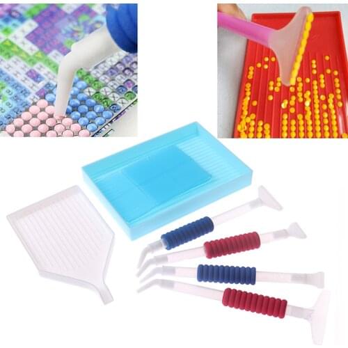 DIY Diamond Painting Accessories 5D Diamond Painting Cross Stitch Elbow Embroidery Pen Tools Set Mosaic Glue Pen Kit