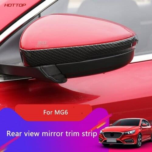 For MG6 2017 2018 2019 2020 Rearview Mirror Bumper Strip Rearview Mirror Anti-Scraping Scratch-Resistant Decorative Strip