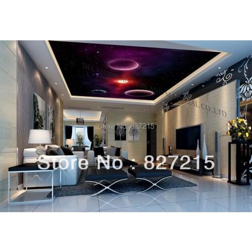 Hot seller decoration material u-0526 universal clouds Print stretch ceiling film