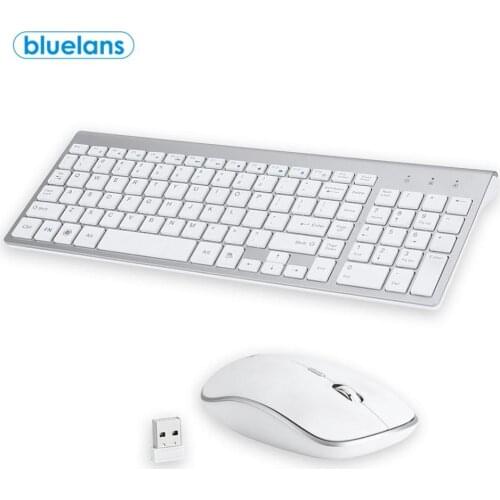 Gaming Mouse Pad Gamer Computer Ultra-thin Stylish Wireless 2.4G Mute office Keyboard Mouse Set for Computers/Laptops Mouse Pad