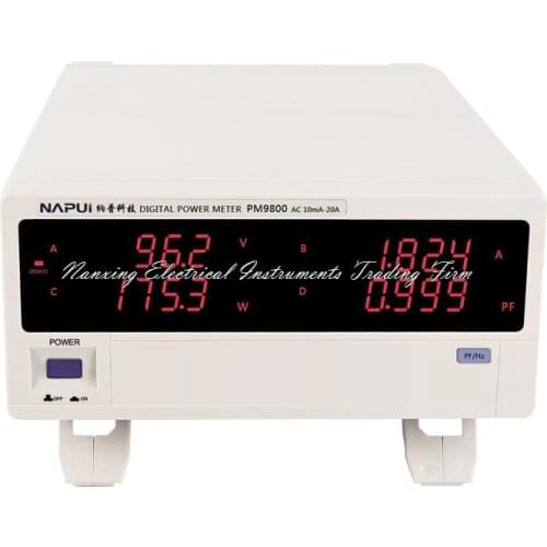Fast arrival PM9800 NEW BRAND ACVoltage Current Power Factor & Power Meter Tester Perfect replacement PF9800,600V,20A