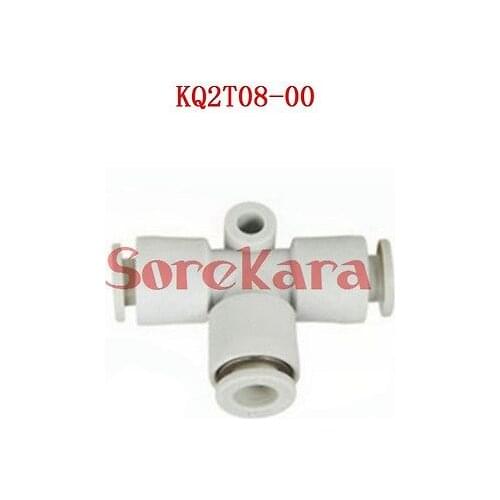 KQ2T08-00 Union Tee Fitting 8mm x 8mm Push In One-Touch Fitting KQ2T0800 SMC Type
