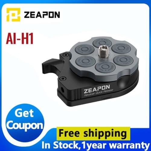ZEAPON Left Wheel Quick Coupler Quick Fitting Parts Universal Platform Foot Slide Rail Rocker Camera Switch