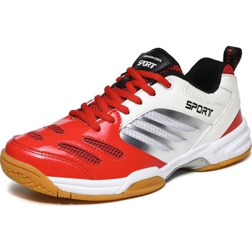 Mens and Womens Tennis and Badminton Training Leisure Running Sneakers Breathable Non-slip Wear-resistant Rubber Soles Comfort