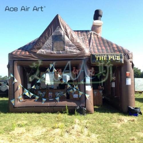 Outdoor inflatable bar tent inflatable pub bar party british pub inflatable exhibition house cabin room for sale