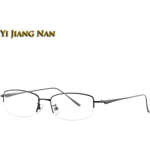 Pure Titanium Optical Glasses Frame Men Light Weight Eyewear Spectacle Half Rim Eyeglasses Frames Women